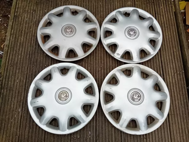 x4 Vauxhall Zafira Astra 15" Wheel Trims Hub Caps Set Genuine