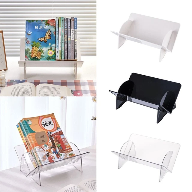 Book Storing Desktop Bookshelf Acrylic Non-slip Book Rack  Desk