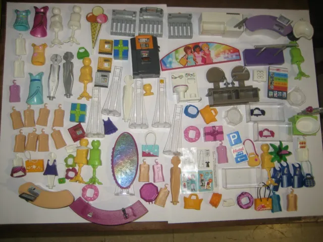 Lot Playmobil 100 Pieces Accessoires Personnages Figurine Magasin Boutique Hotel