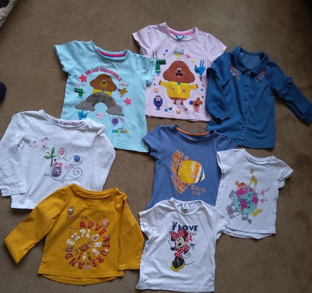 Girls tshirt bundle age 2-3 years 2