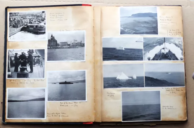 1938 CRUISE SCRAPBOOK SS Duchess of Bedford Empress of Britain 150+ photos etc