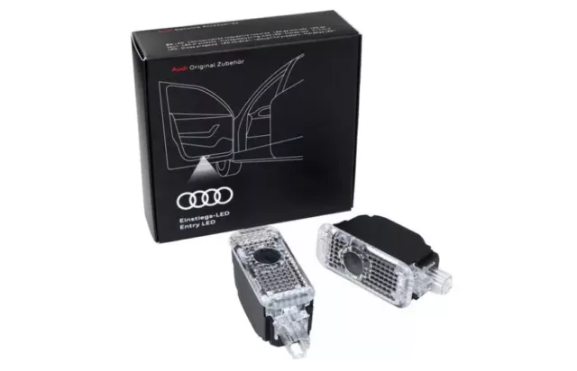 Luci LED Originali Audi logo anelli illuminazione sotto porta - Spina sottile