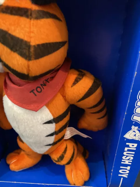 Vintage Kellogg's Tony the Tiger 1997 Plüschtier Kuscheltier Neu im Karton 7,5 Zoll 3