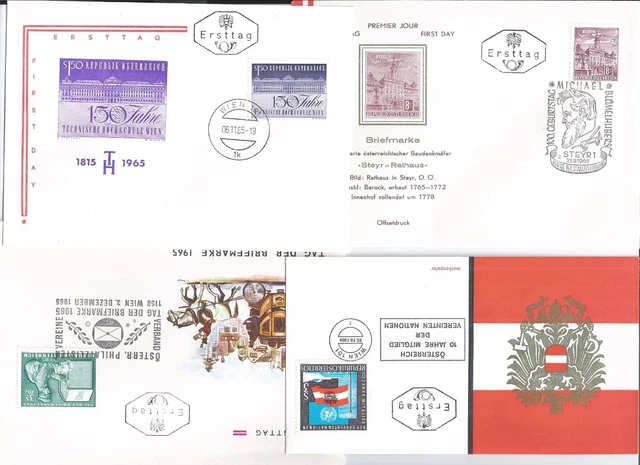 Österreich 1965 4X Fdc Siehe Scan