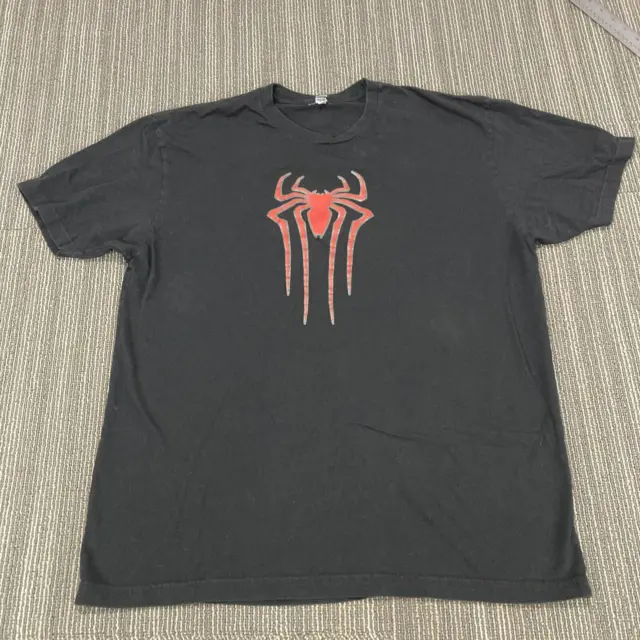 The Amazing Spiderman 2 Marvel T-shirt Men’s XL Black Graphic Tee Nerd Movie