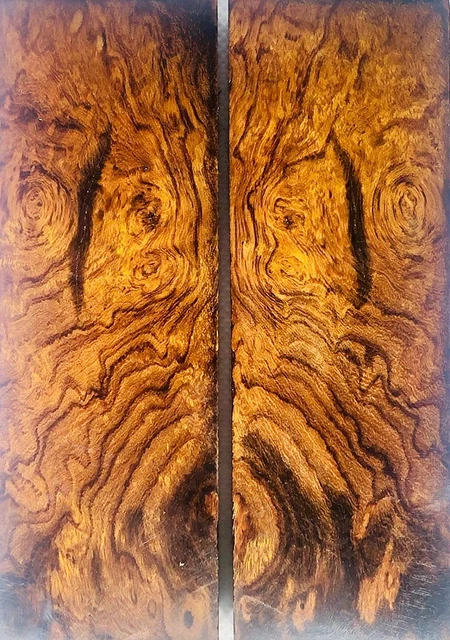 Bookmatched Ironwood (Burl Ball Pattern) Knife Scales – Knife Makers Material