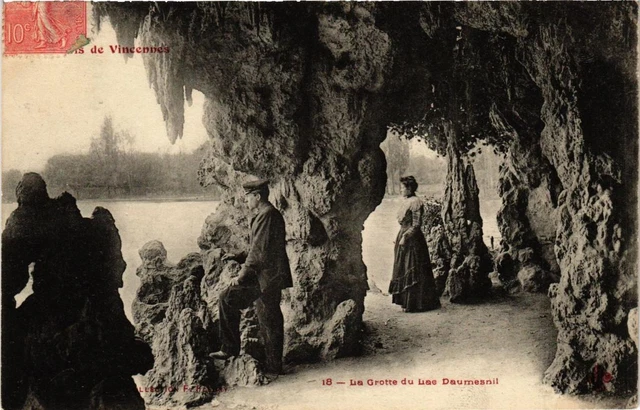 CPA AK PARIS 12th Bois de VINCENNES La Grotte du Lac Daumesnil (672548)