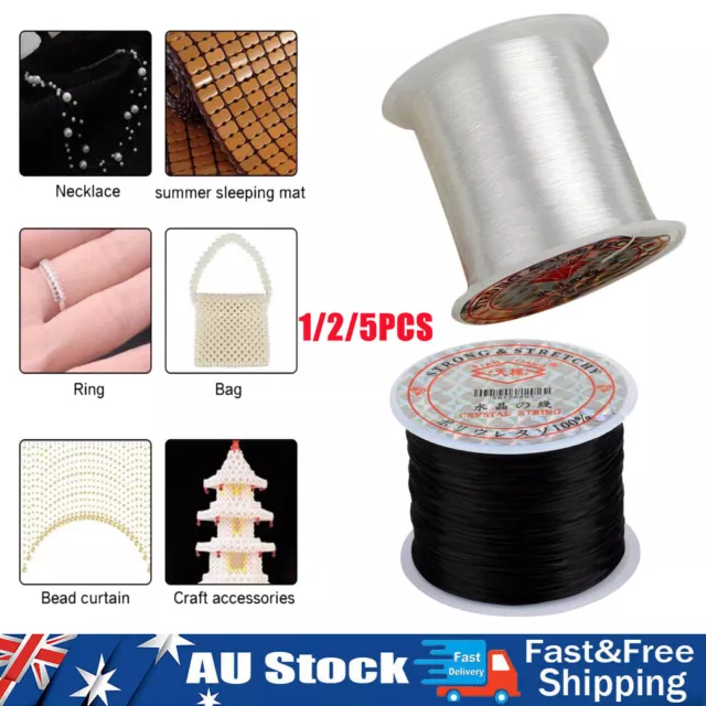 Stretch Polyester String Cord Elastic Clear Beading Thread for Jewelry  Making US