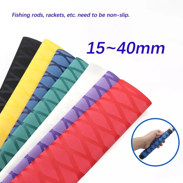 FISHING ROD HANDLE Heat Shrink X Flock Wrap Tubing by Rod Skins 30mm x 1m  Red $11.97 - PicClick