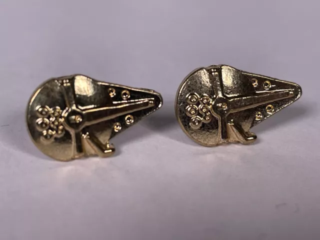 MILLENNIUM FALCON Earrings Star Wars Bronze Tone Post Backs Stud NEW