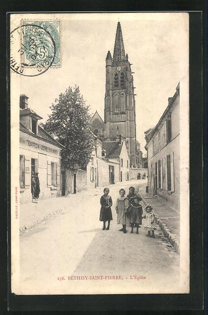 CPA Béthisy-Saint-Pierre, L´Eglise 1904