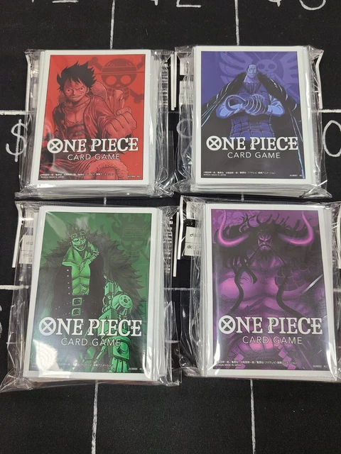BANDAI ONE PIECE Card Game Sleeves - Bundle of 4 - [TCG CCG] [PKMN MTG