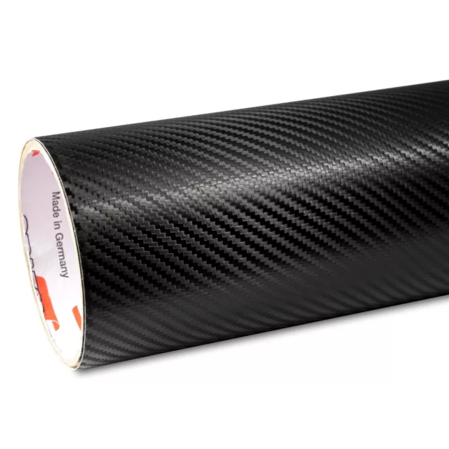 37,34€/m² Oracal 975RA 3D Carbon Folie 30cm x 1,52m Schwarz Gegossen Autofolie