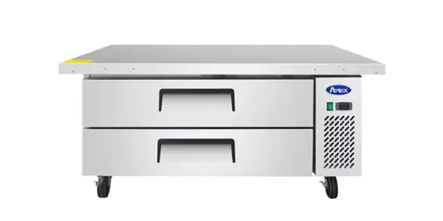 Atosa MGF8452GR 60" 2 Drawers Chef Base Stainless Steel Refrigerator 8.4 cu. ft.