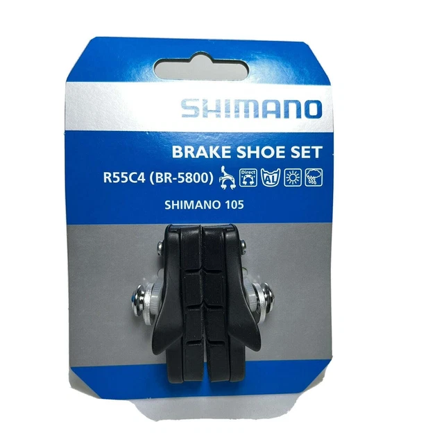 SHIMANO BR-5800 Alloy Brake Shoes 105 Ultegra (Black) Cartridge Set (1 Pair)