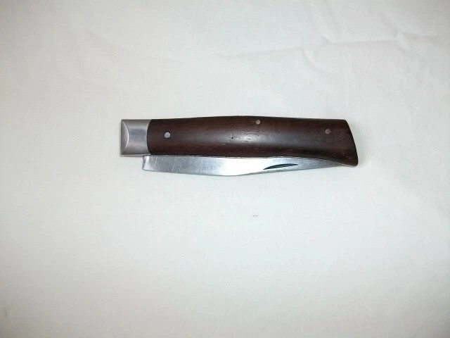 Ancien Couteau Régional DONJON VÉRITABLE CUILLÈRE BROSSARD Manche En Bois De Cerf