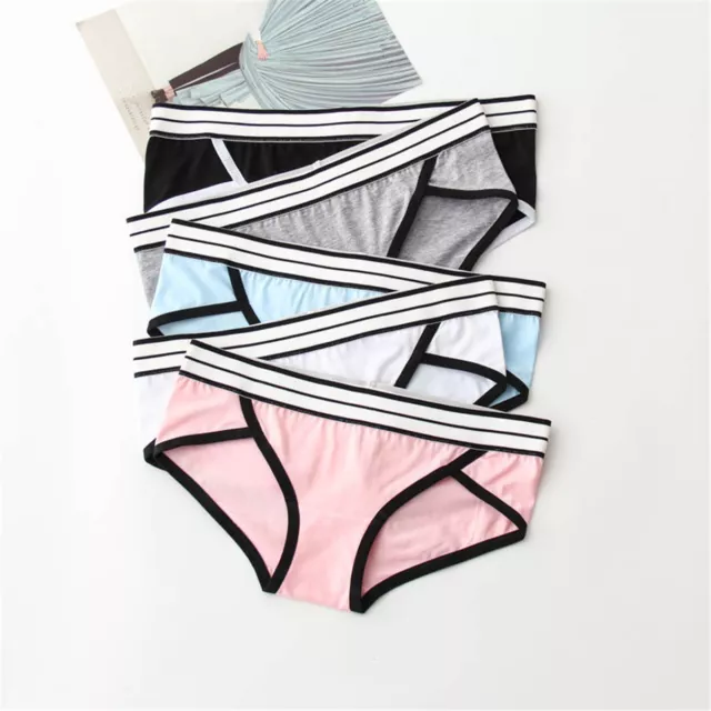 5 Pack Women's Cotton Underwear Bikini Briefs Panties Hipster Knickers,M-XXL