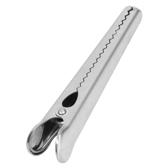 (Alligator Clip Silver)Household Supplies Kitchen Food Storage Clips Safe Use
