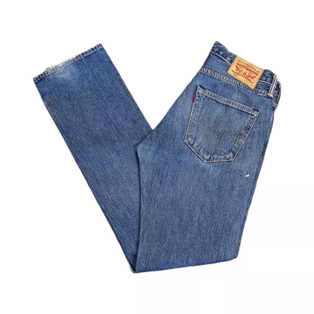 Levi's 501's gerades Bein Denim Jeans Größe W31 L34