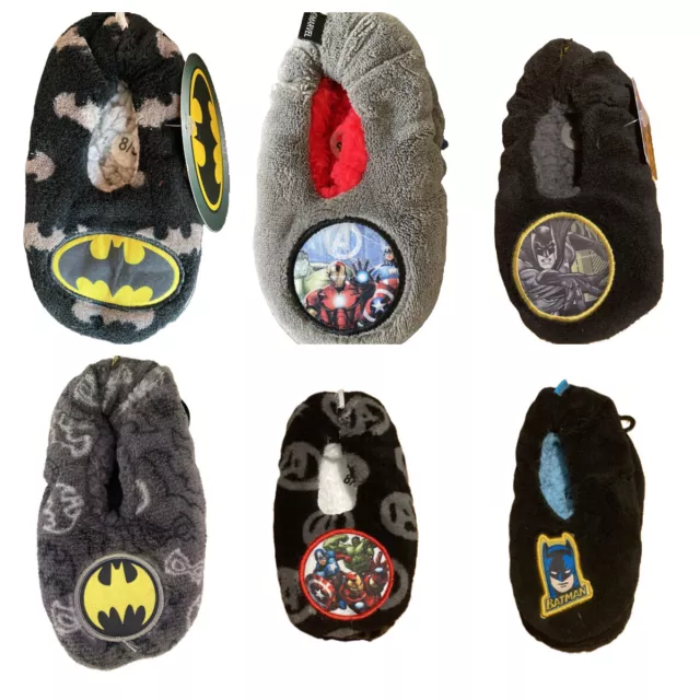 Pantofole Ragazze Ragazzi Supereroe Marvel Calze Antislip Batman Spider-Man Avenger