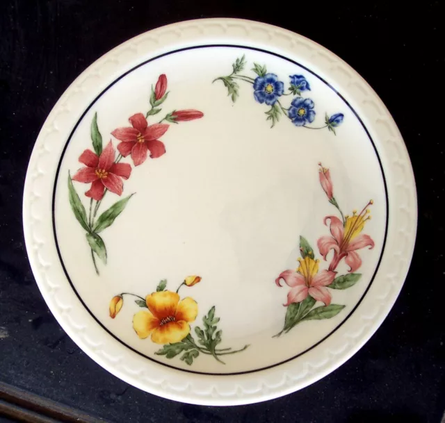 Vintage Authentic Southern Pacific Railroad Wild Flowers Dinner Plate  S.P. Co.