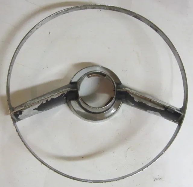 1951 - 1952 Cadillac Steering Wheel Horn Ring Chrome 1457767 Used Orig 51 52