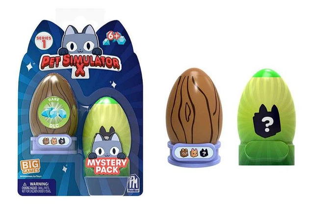 Big Games Pet Simulator X Series 1 - 4 Pk Pack Mystery Egg IN HAND Lot Of 2  NIB