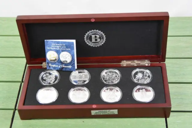 Bradford Authenticated Hero’s Of September 11th 8-Coin Proof Collection
