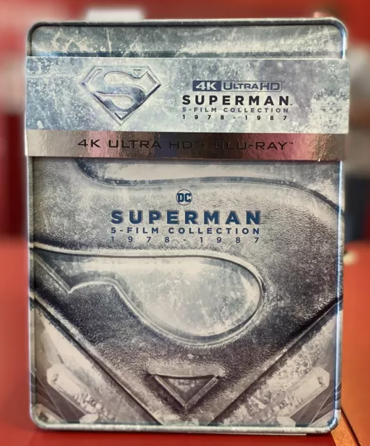 Superman I-IV 5-Film Steelbook Collection (4K UHD + Blu-ray, Region Free) *NEW*