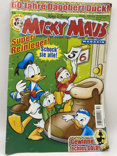 Micky Mouse Heft Nr 50 Disney Comic #H11 Sammlung Selten Konvolut