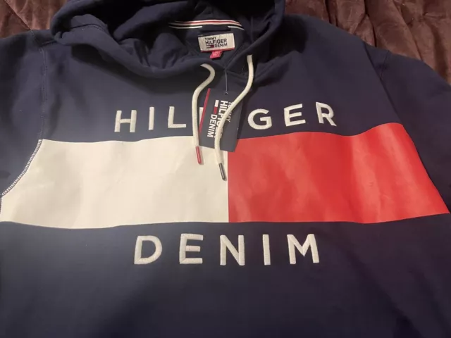 Tommy hilfiger brooks logo print hoodie sale