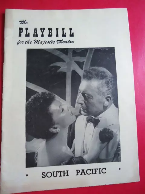 Dec. 19 - 1949 - Playbill - South Pacific - Majestic Theatre - Mary Martin