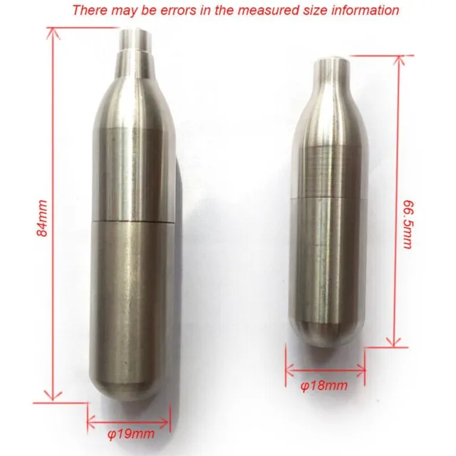 Cylindre de gaz CO2 rechargeable pour pistolets tactiques airsoft et magazine CO