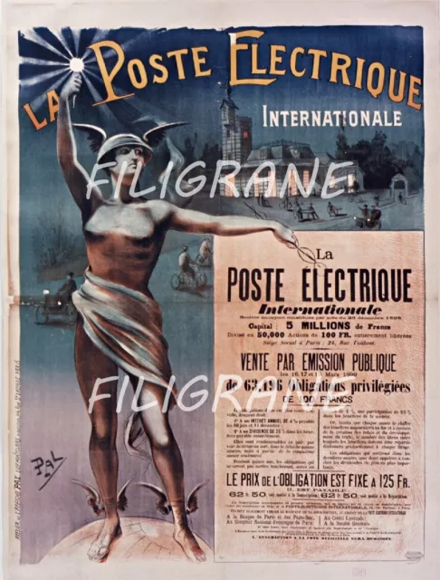 LA POSTE ELECTRIQUE Rvvn - POSTER HQ 40x60cm d'une AFFICHE VINTAGE