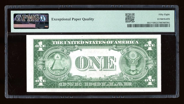 DBR $1 1935-B Silver Vinson STAR Fr. 1611* PMG 58 EPQ Serial *06662936B 2