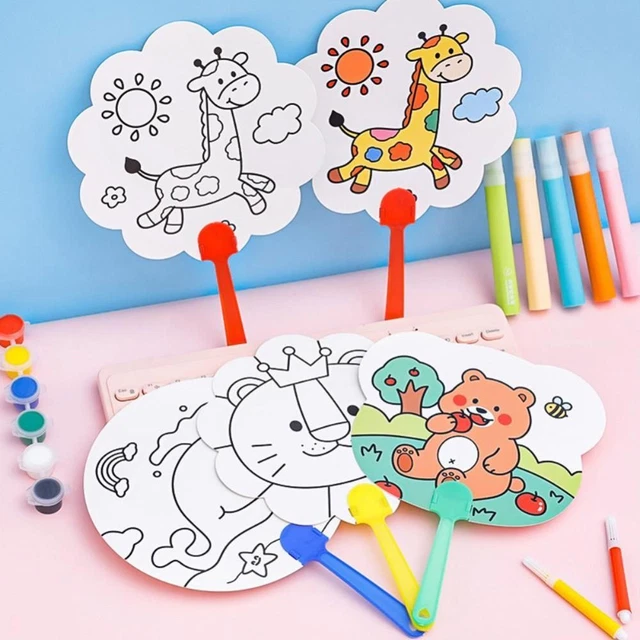 Ventilatore Manuale Per Bambini - Ventaglio A Pressione Portatile Con Design Cartoon