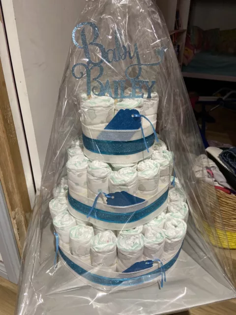Nappy cakes / diaper cake / baby shower gift -made to order