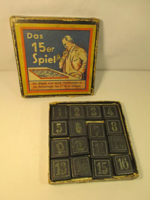 Altes Geduldspiel Brettspiel Das 15er Spiel Germany