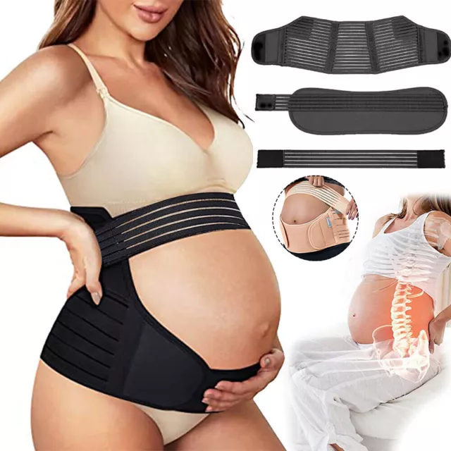 Pregnancy Maternity Belt Lumbar Back Support Waist Band Belly Bump Brace Strap