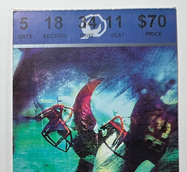 2002 Cotton Bowl Oklahoma Sooners Arkansas Razorbacks Ticket Stub Football SBC 2