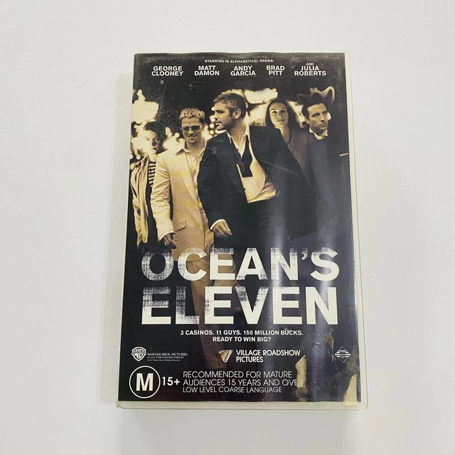 Ocean's Eleven (VHS, 2001) Crime Comedy Movie Roadshow Entertainment Video Tape