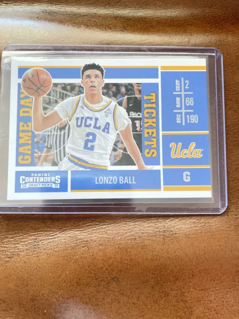 2017 Panini Contenders Draft Picks Game Day Tickets Lonzo Ball #2 RC UCLA