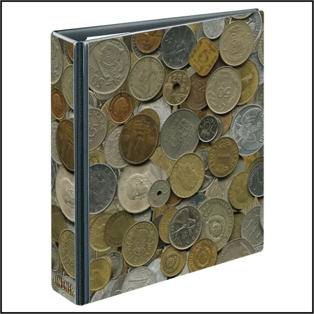 Coin Album Coin Publica M Motif ring binder Münzen-design Lindner 3515R Empty