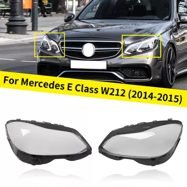 Für Mercedes E-Klasse W212 2014-2016 Scheinwerferglas Hauptscheinwerfer Glas