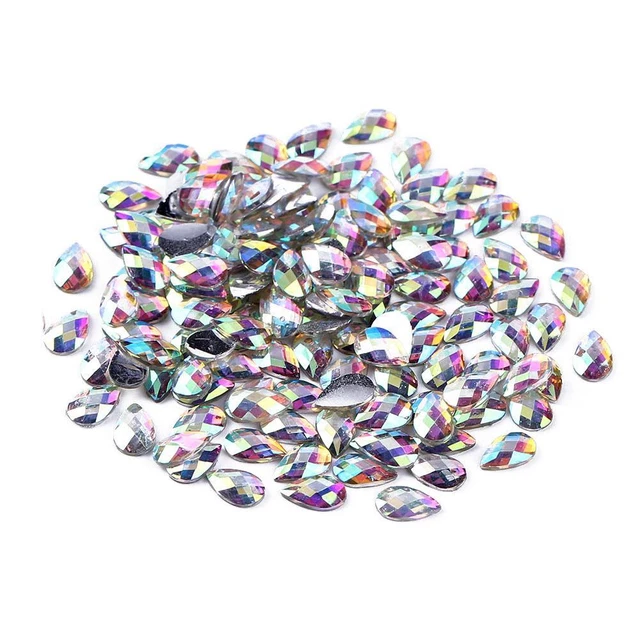 Gorgeous Nail Art Rhinestone AB Colorful DIY Manicure Decor Charm(Waterdrop FS2#