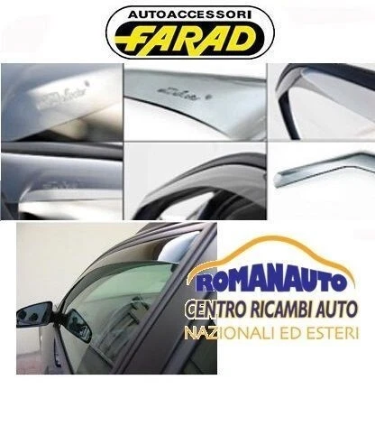 Deflettori Aria Antivento Antiturbo Farad Anteriori Citroen C3 16>