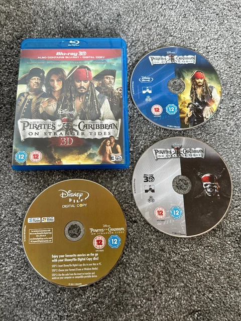 DISNEY PIRATES OF the Caribbean - On Stranger Tides - blu-ray 3D ...
