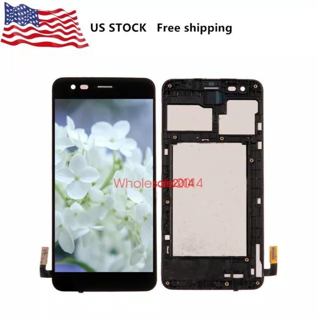 LCD Screen Digitizer Touch+Frame For 5" LG K4 2017 M153 Rebel 2 L58VL L57BL US