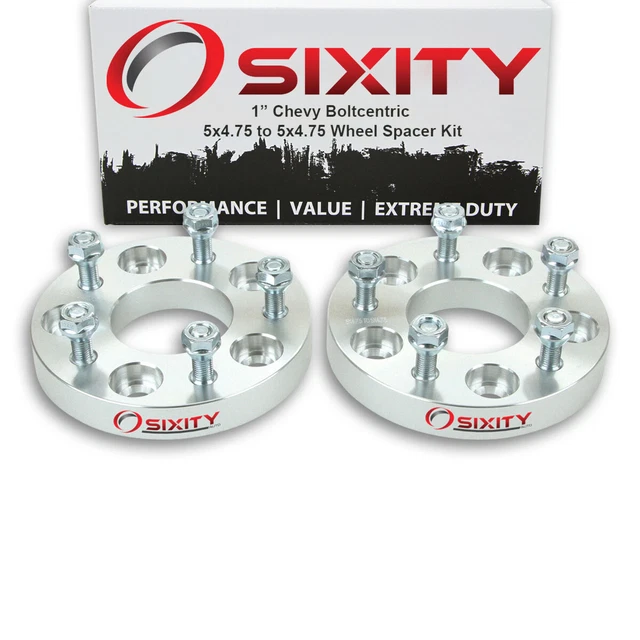 2pc 1" Wheel Spacers for Chevy Camaro Corvette Adapters Lugs Studs 5x4.75 tq