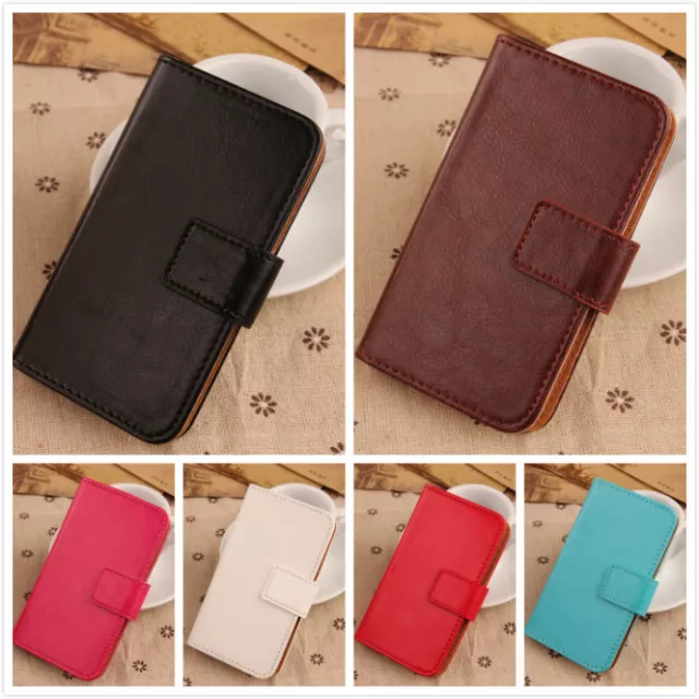 Luxe Flip PU Case Pour Smartphone - Housse Cuir Etui Coque Cover Portefeuille